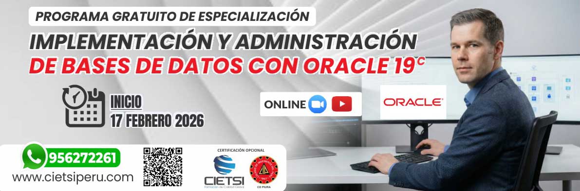 programa gratuito de especializaciOn en implementaciOn y administraciOn de bases de datos con oracle 19c 2026